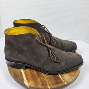 Undandy 304359 Dark Brown Suede Chukka Boots Yellow Lining Mens‎ EU 40 Portugal